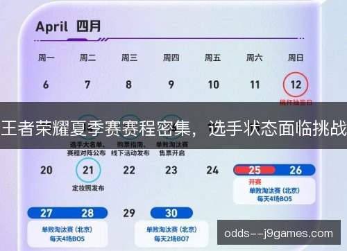 王者荣耀夏季赛赛程密集，选手状态面临挑战